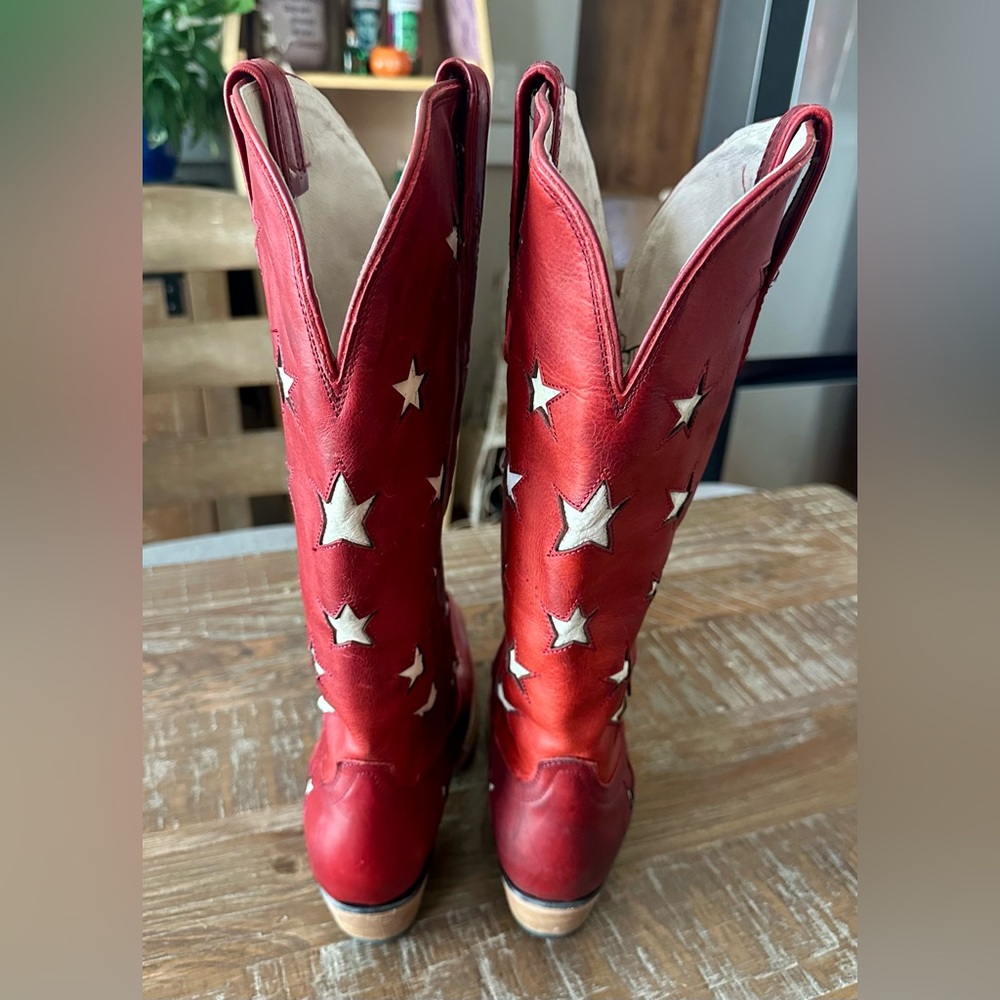 NEW Freebird Red Starzz Leather Boots, Size 10 - Picture 11 of 16